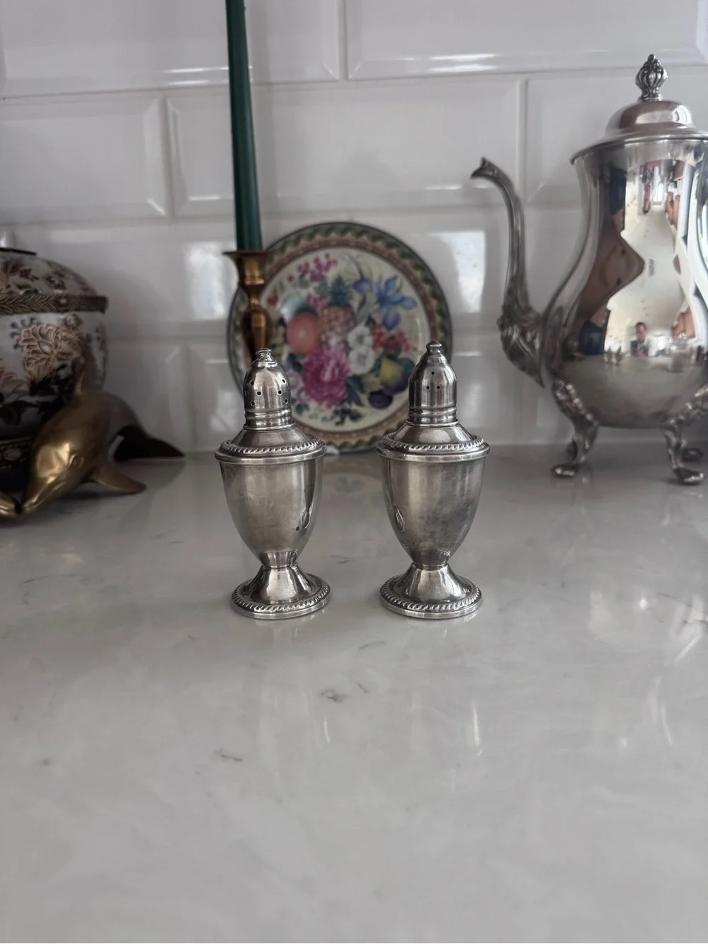 Vintage Duchin Creation Weighted Sterling Silver Salt & Pepper Shakers